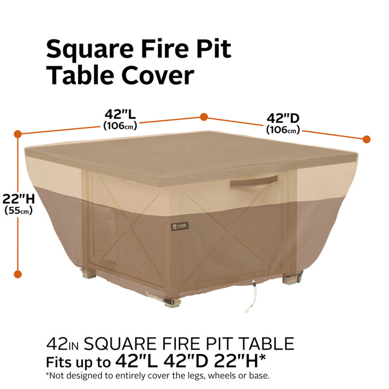 Classic Accessories Veranda 42'' W x 42'' D Fire Pit Cover