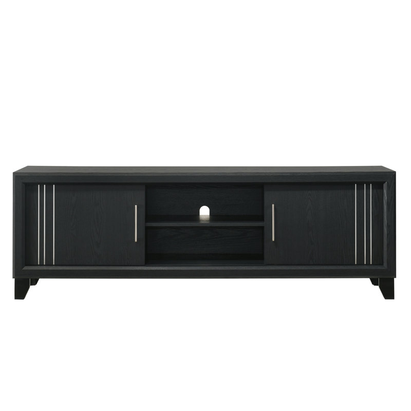 Meuble télé contemporain 1pc, Gris anthracite