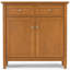 Armoire de rangement en bois massif brun chaud Warm Shaker