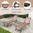 Outdoor Metal Chaise Lounge with Table-656384984