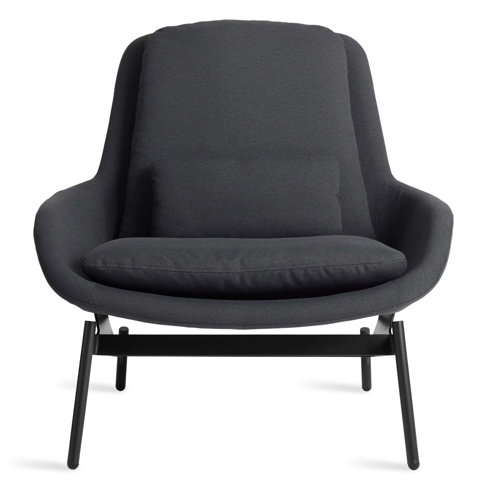 Field Upholstered Accent Chair, Maharam Meld in Panda Polyester Blend