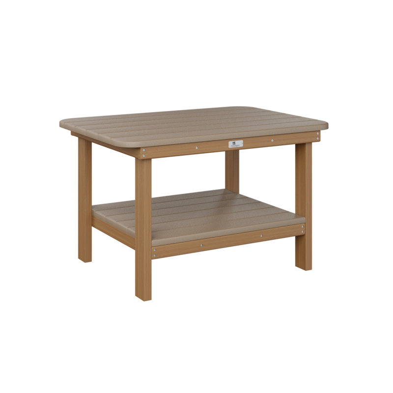 Table basse Berlin Gardens, Bois vieilli, Teck naturel