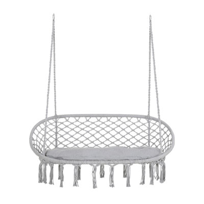 Balancelle en macramé pour 2 personnes Outsunny