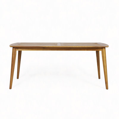 Outdoor Dining Table With Acacia Wood Frame