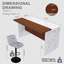 Ensemble de table de salle à manger avec 2 tabourets de bar, table de salle à manger avec éclairage à DEL pour la salle à manger-1382362038-1382362037-1382361994