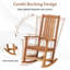 Chaise berçante de patio à bascule ergonomique pour l'extérieur