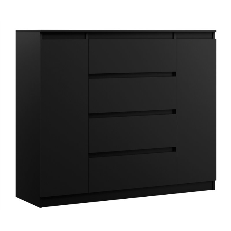 Douglasland 4 - Drawer Chest of Drawers, Black