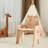 Solid Wood Montessori Weaning Chair, Adjustable Height Toddler Activity Chair with Cute Cat Design & Heavy Duty Support (176 lbs Capacity)-2054561668