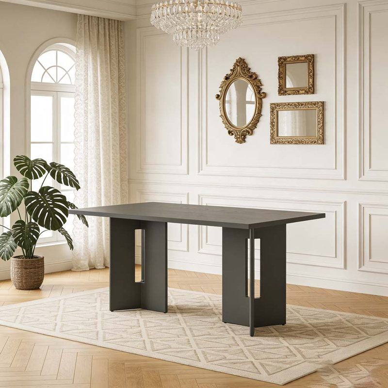Table de salle à manger Farmhouse, Gris