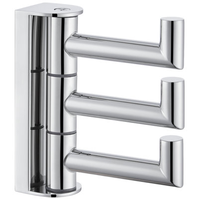 Aplusee Swivel Towel Hook, 304 Stainless Steel Foldable Clothes Hook With Wall Mounted