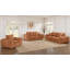 Chaise d'appoint en chenille Henriksen orange brûlé-122453707