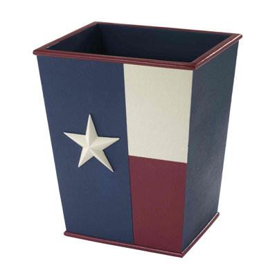 Texas Flag Bath Avanti Linens Wastebasket