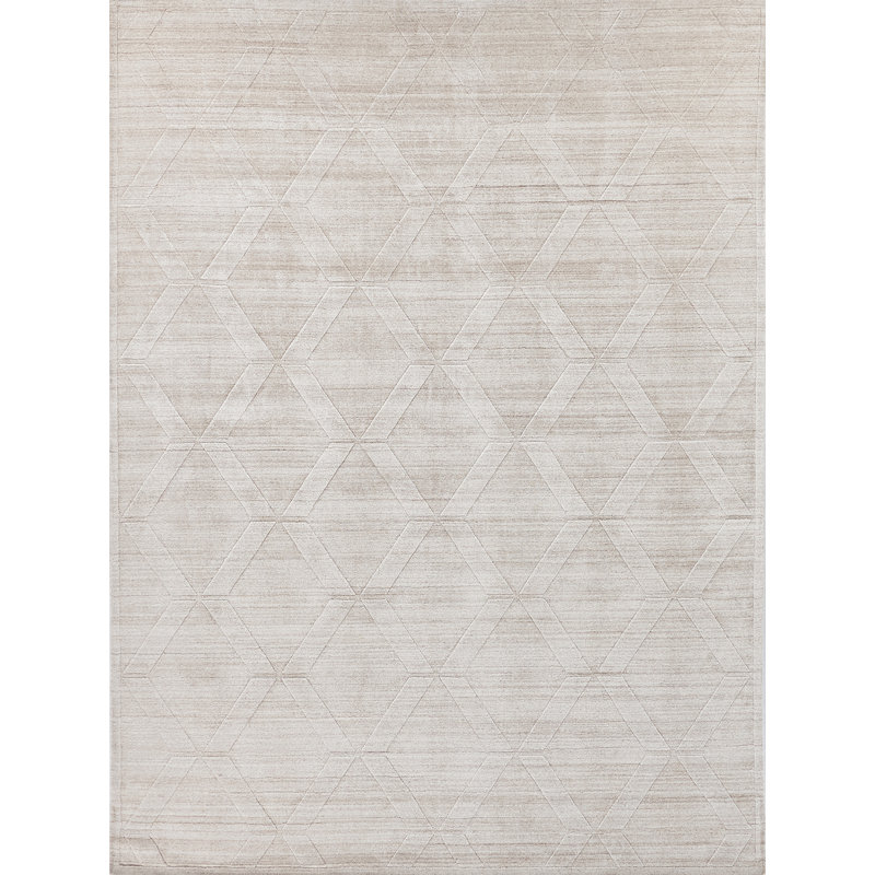 Castelli Geometric Area Rug in Light Beige, Rectangle 9' x 12'
