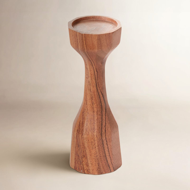 Bougeoir de table en bois 6 po Habra