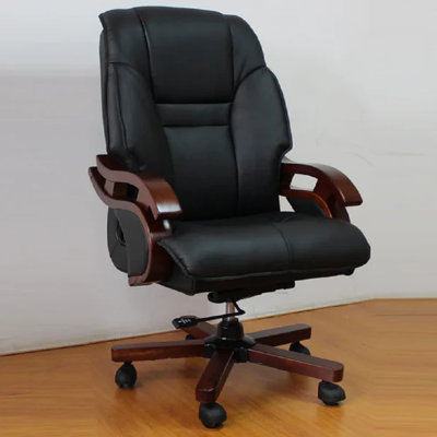 Designer Modern Executive Office Chairs Lazy Wheels Administrative Recliner Office Chairs -  Splendor Furniture, 14:1254#cowhide D