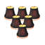Abat-jour empire en lin H 4 po x l 5 po (attache) de couleur noire
