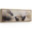 «Grunge Abstract Paint Stroke Effect Minimal Landscape Abstract Landscape Brown Grey Mountain Expanse», reproduction d'art sur toile-111176152-98042226
