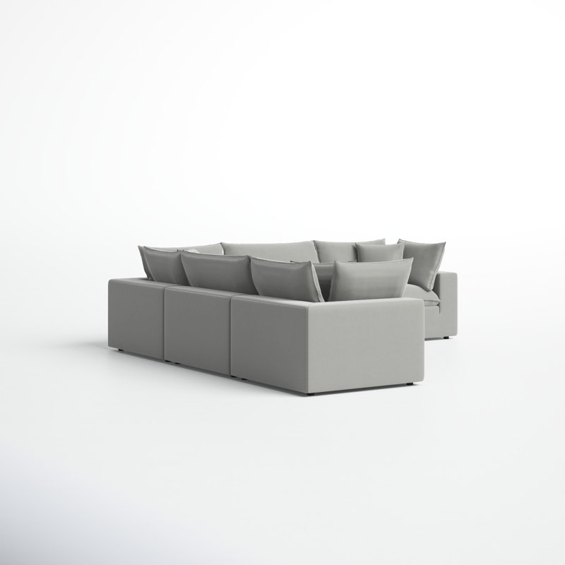 Ellaria 5 - Piece Modular Upholstered L-Sectional, Peyton Slate