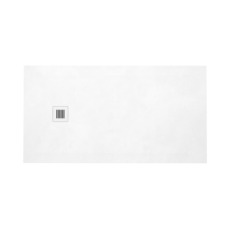 Feel 60'' W 32'' D Rectangular Shower Base, Concrete White