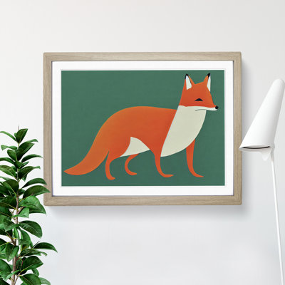 Beguiling Abstract Fox - Single Picture Frame Print