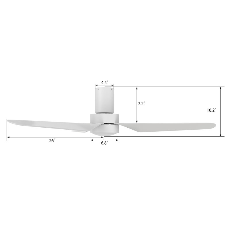 Madrid 52'' Smart Ceiling Fan with Remote, Light Kit Included,Works with Google Assistant and Amazon Alexa,Siri Shortcut.