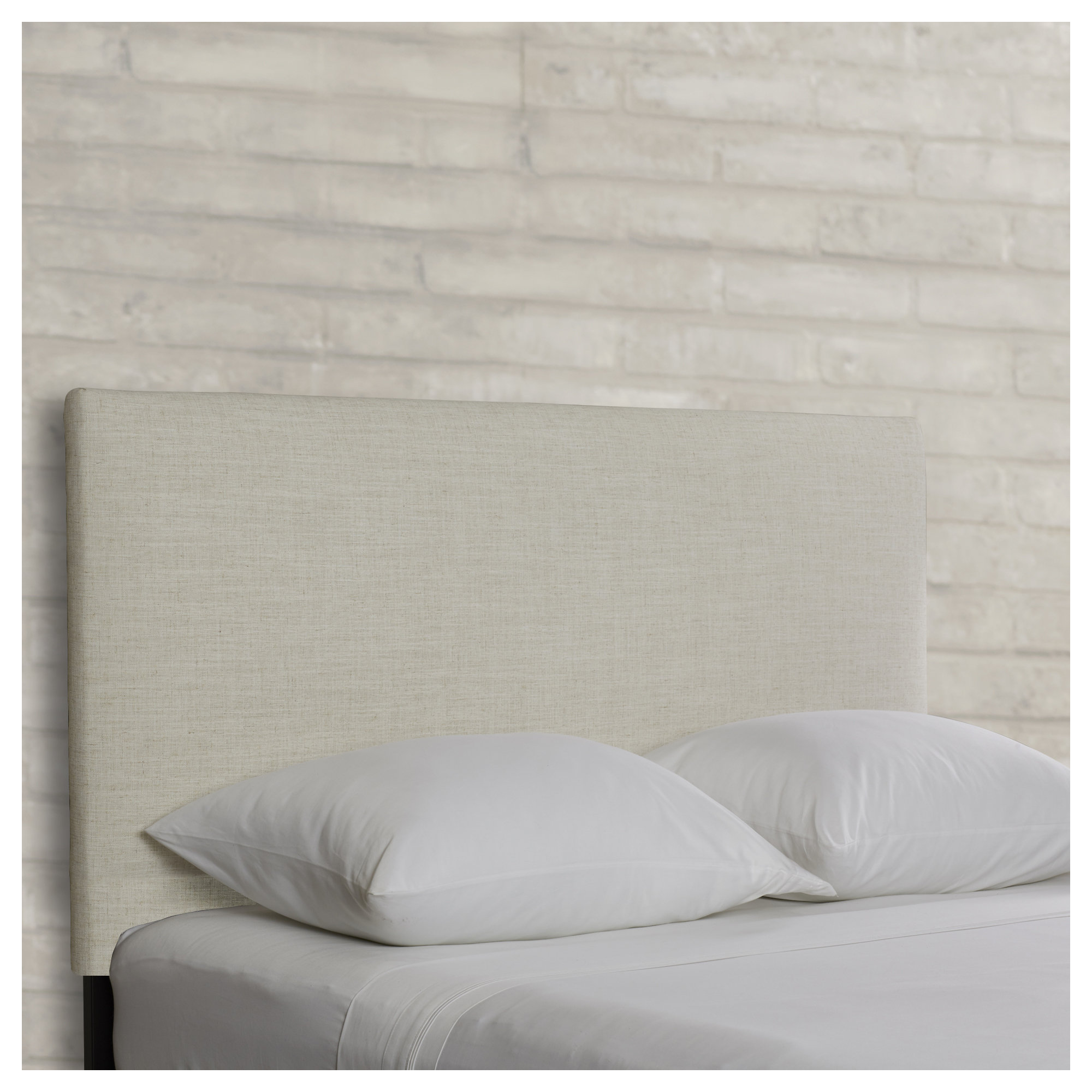 Eisley Upholstered Headboard, Classic Talc Linen, King