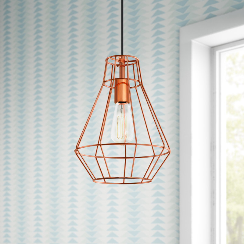 Harmen 1 - Light Single Pendant, Copper, 12.3" H x 9.1" W x 9.1" D