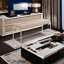 Banc rembourré en tissu-100076336