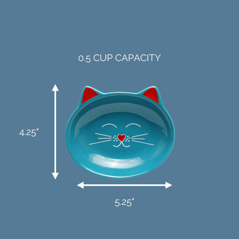 Plats pour chat Oscar, Bleu