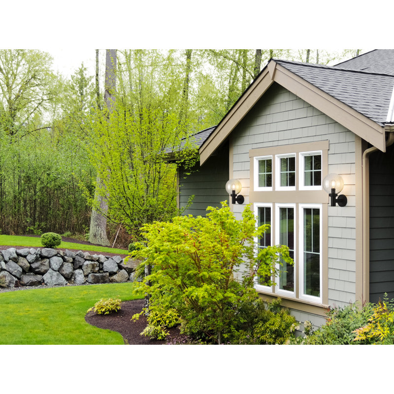 Badrieh Aluminum Wall Light, 12.5" H x 8" W x 9" D, Seeded Clear