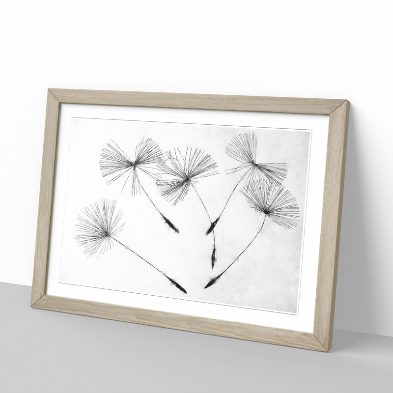 Dandelion Seeds Vol.2 - Framed Print, 27cm H x 36cm W x 2cm D, Oak Framed
