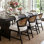 Ensemble de chaises d'appoint rembourrées en mousse 19 po Aliha