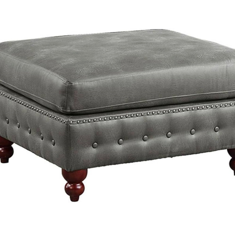 Meuble de salon 1pc avec repose-pieds capitonné