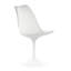 Chaise d'appoint pivotante tulipe Modholic, blanc (ensemble de 2)-958523959-977501931