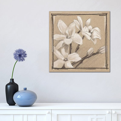 White Floral Study III by Ethan Harper - Wrapped Canvas Gallery-Wrapped Canvas Giclée