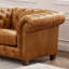 Causeuse en cuir véritable de Kingston de 70 po, causeuse en cuir, canapé moderne, canapé d'appoint-113007019-113007021