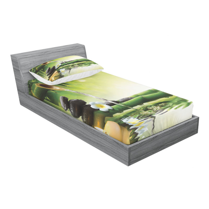 Microfiber Sheet Set, Twin Sheet Set with Fitted Sheet