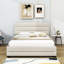 Lit plateforme tapissier grand avec gigogne simple Mashli-90368120