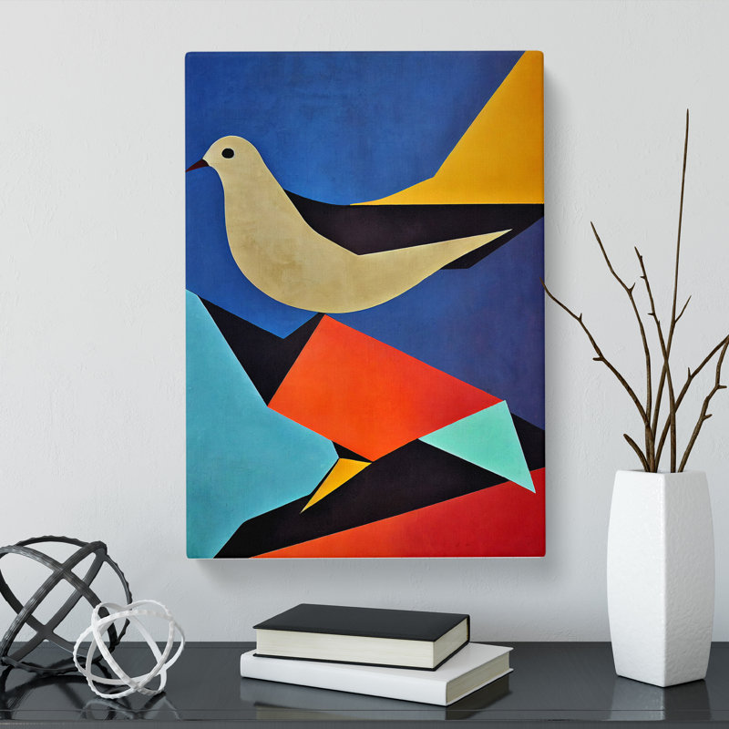 Dove Bird Abstract Vol.2 - Wrapped Canvas, 60cm H x 40cm W x 3cm D
