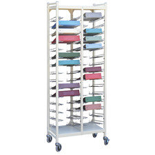 Big Beam 53'' H x 27.5'' W File Cart with Wheels, Woodgrain