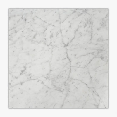 Bianco Carrara Honed 18x18 Marble Tile