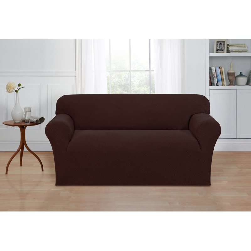 Housse pour causeuse à coussins carrés/rectangulaires, Chocolat