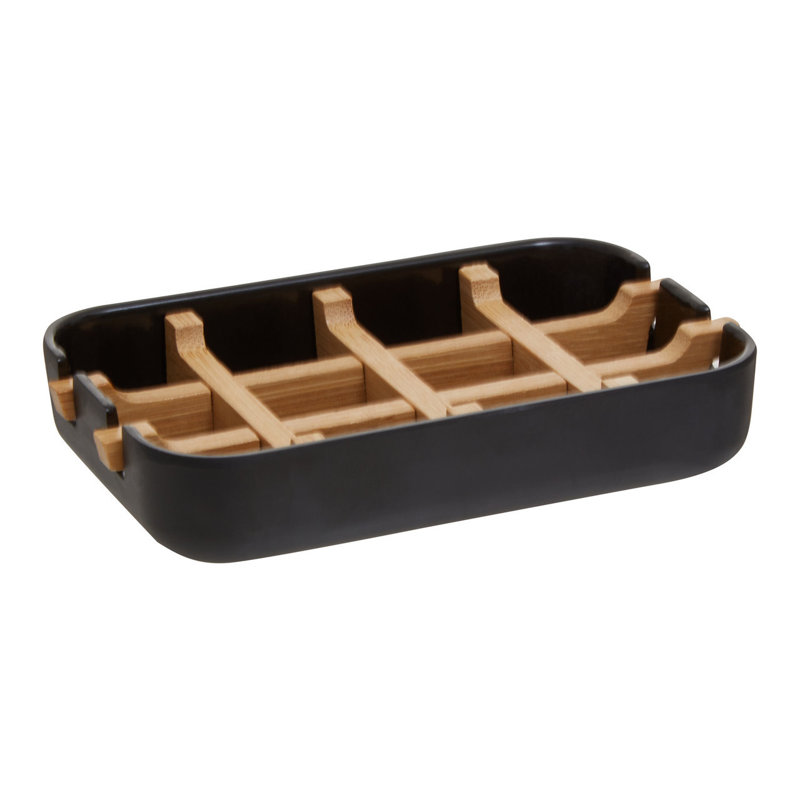 Leite Soap Dish, Black