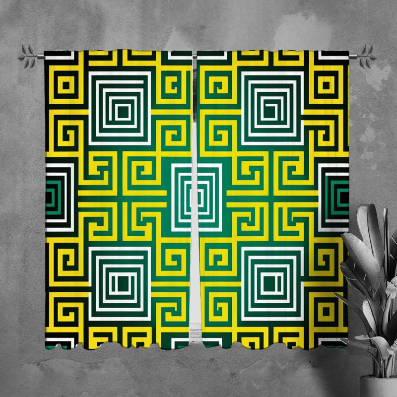 Paire de rideaux obscurcissant en polyester Nikhad, L 20 po x L 82 po