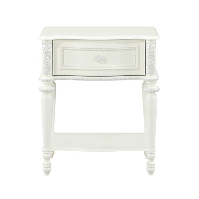 Nightstand With 1 Drawer And Shelf