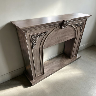 Picture color Solid Wood Freestanding Fireplace