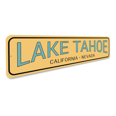 Lake Tahoe Decorative Aluminum Sign