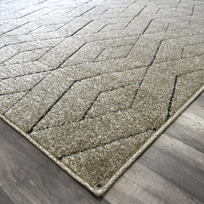Neace Contemporary Almondine Area Rug, Rectangle 5' x 7'