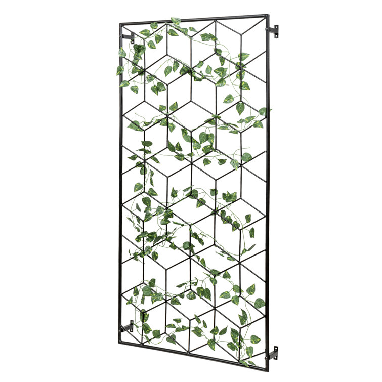 Ebern Designs Wall Mounted Geometric Lattice Frame Trellises | Wayfair