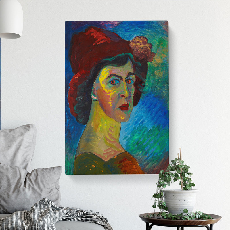 Self-Portrait by Marianne Von Werefkin - Wrapped Canvas, 50cm H x 35cm W x 3cm D